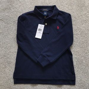 NWT traditional long sleeve Polo shirt size 4T